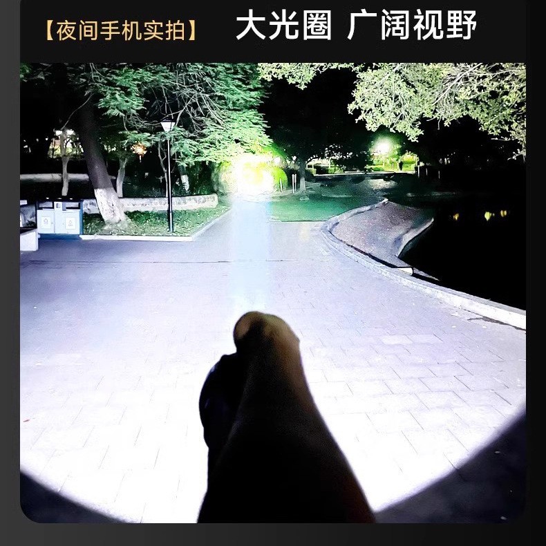 Manufacturer's cross-border charging portable lamp, high-power LED lighting, portable lamp, emergency light, flashlight details Picture