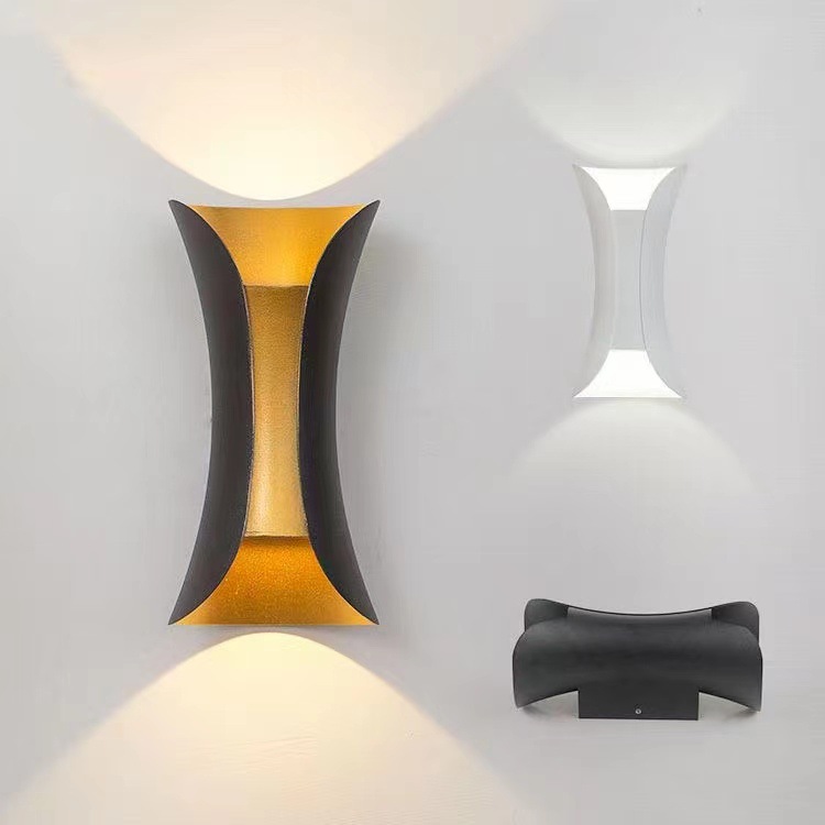 Xiaoman Yao led outdoor waterproof wall lamp, villa outdoor door, courtyard up and down outdoor double-head luminous spotlight full figure