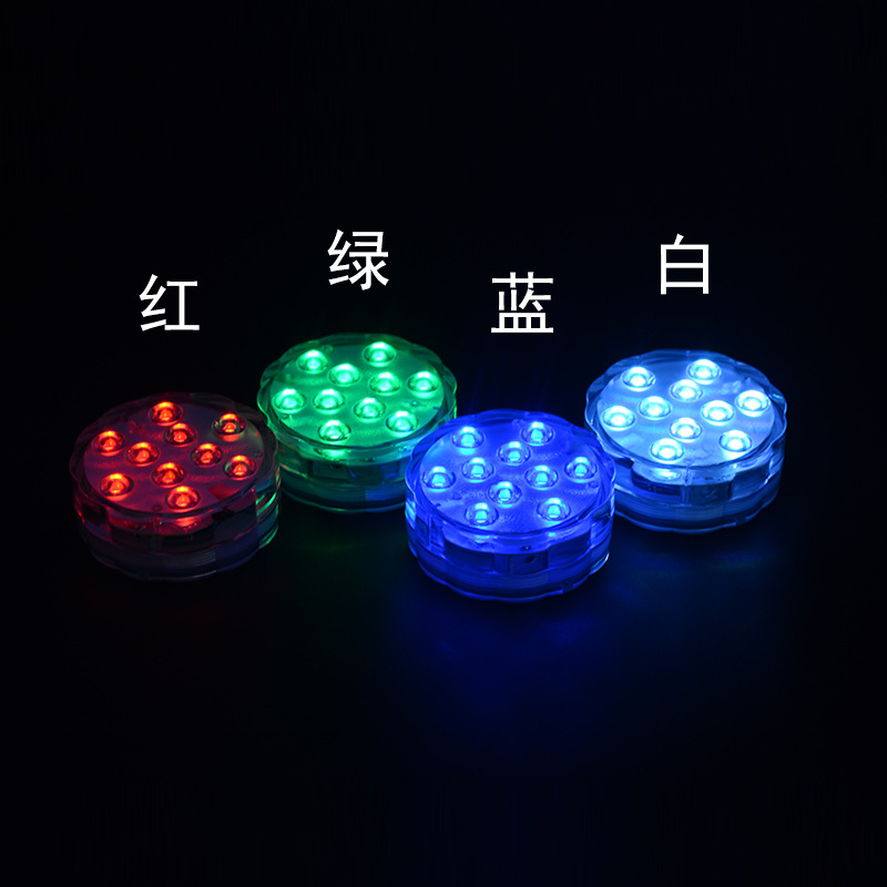 LED diving light, remote control swimming pool light, RGB seven-color underwater light, USB charging, creative waterproof light, aquarium light details Picture