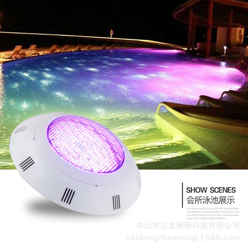 LED swimming pool lights, underwater lights, cross-border exclusive supply, high-quality 18W, 24W, 35W, 45W, 54W wall-mounted Specification drawing
