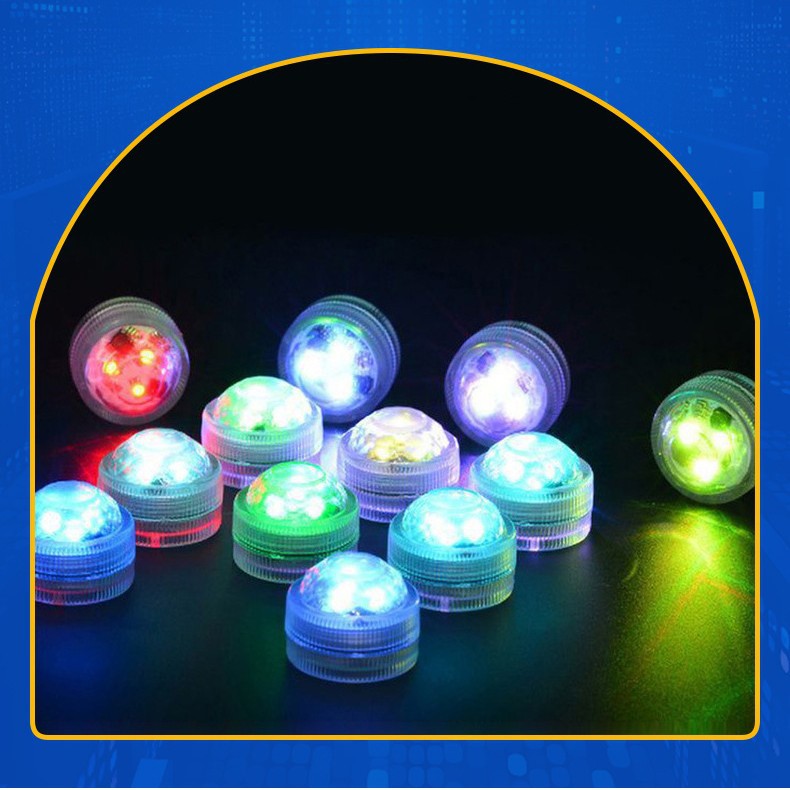 LED diamond knob light, wireless remote control underwater light, car indoor light, fish tank swimming pool light, vase light, diving light Specification drawing