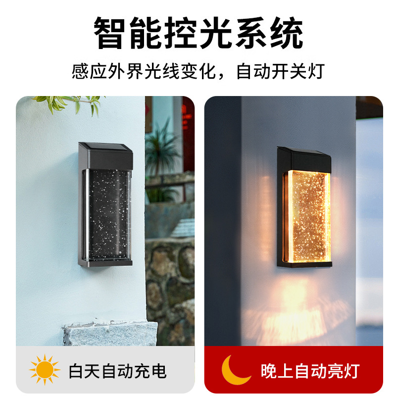 Electric outdoor wall lamps, waterproof courtyard villa lamps, high-end balcony lamps, outdoor corridor atmosphere, foyer wall crystal lamps Specification drawing