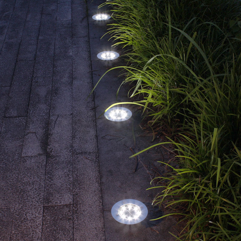Solar ground lamps, outdoor household garden lamps, villa ground lamps, grassland lamps, stainless steel ground lamps, ground plug-in models Specification drawing