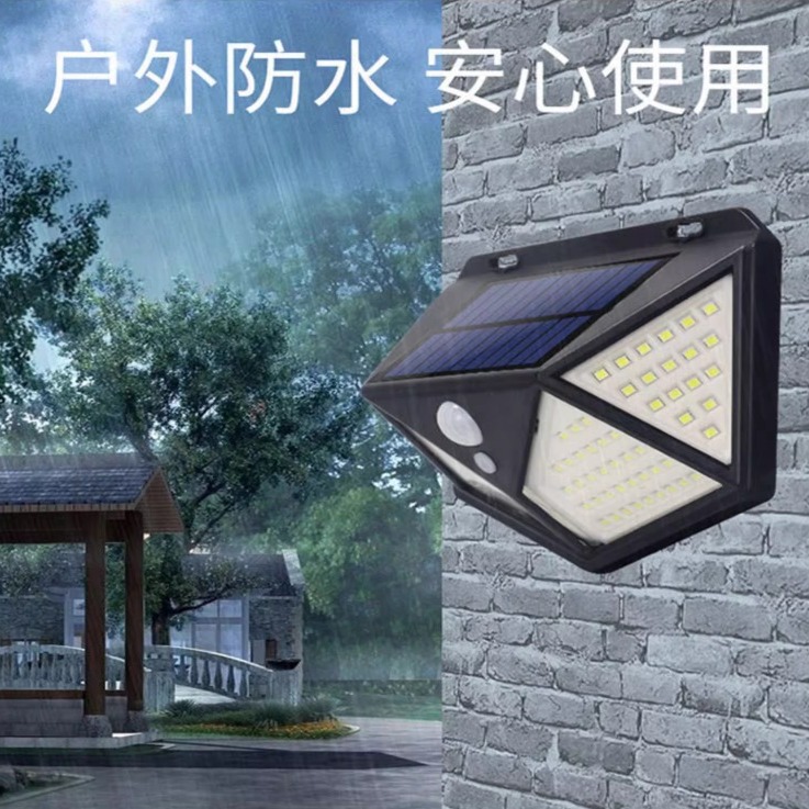 Solar outdoor lights, household balcony waterproof lighting lamps, outdoor human body sensor lights, yard wall lights, courtyard lights details Picture