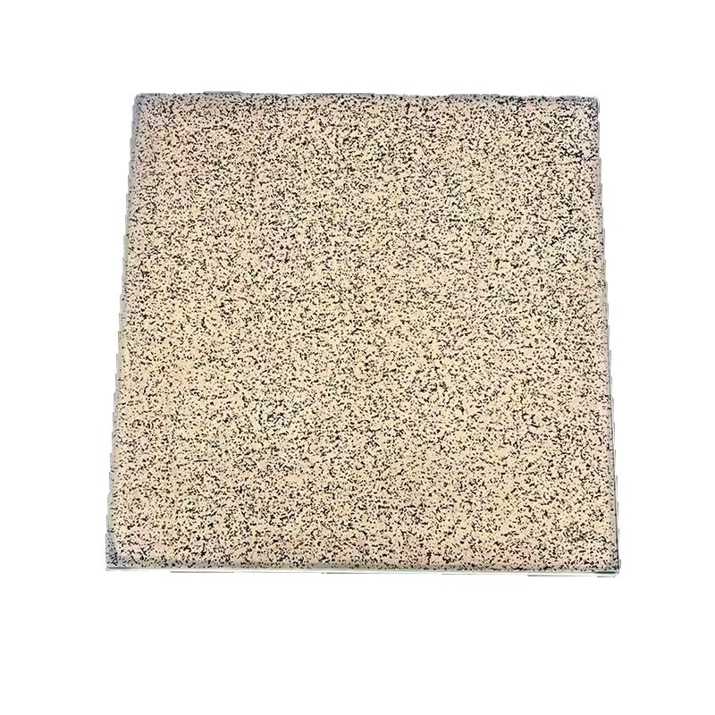 Stone-patterned DMX512 seven-color light-emitting sensor square foot-stepped outdoor waterproof piano abyss mirror led floor tile light Item Picture