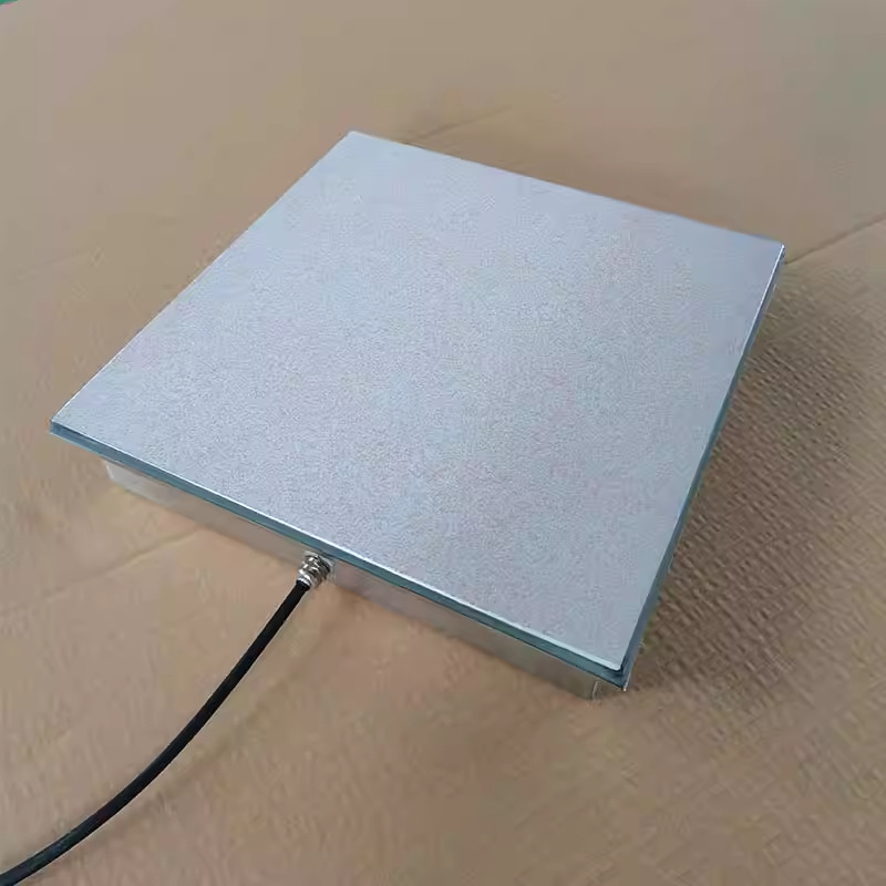Stone-patterned DMX512 seven-color light-emitting sensor square foot-stepped outdoor waterproof piano abyss mirror led floor tile light details Picture