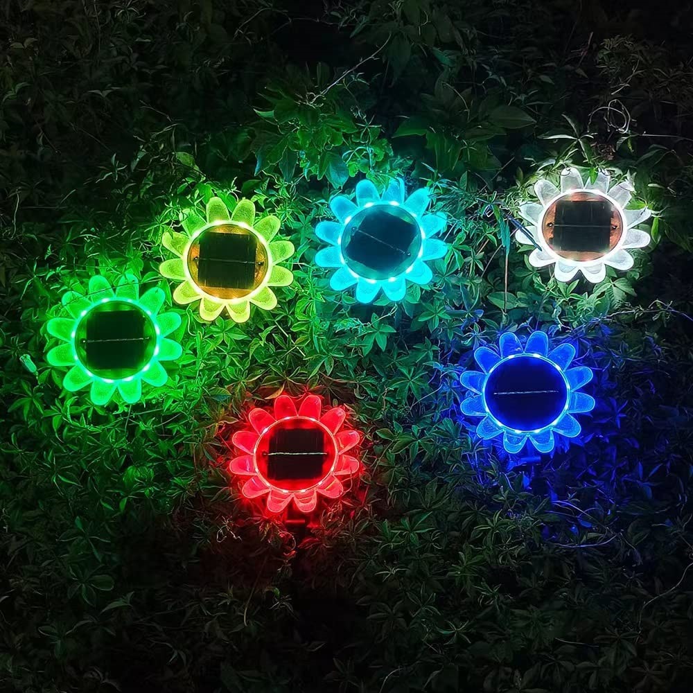 Solar-powered flower swimming pool lights, LED water float strips, color-changing timing, waterproof pond water float pool, hot spring fountain lights Application Scenario