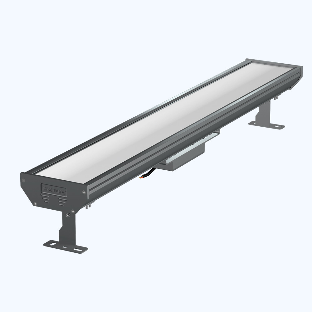 Tunnel flat panel light, urban sunken tunnel, subway, expressway 100W 14-watt long strip diffuse reflection tunnel light Specification drawing