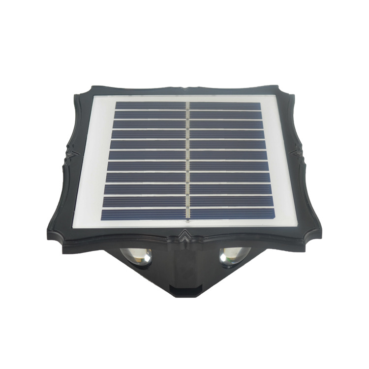 The new solar wall lamp, wall-washing lamp, outdoor courtyard waterproof, garden landscape decoration and atmosphere lamp emit light up and down details Picture