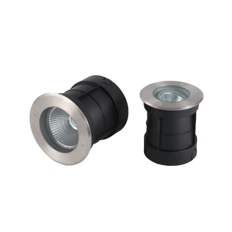Factory direct sales of 18W outdoor waterproof LED high-power embedded ground lights, square circular seven-color buried lights Item Picture