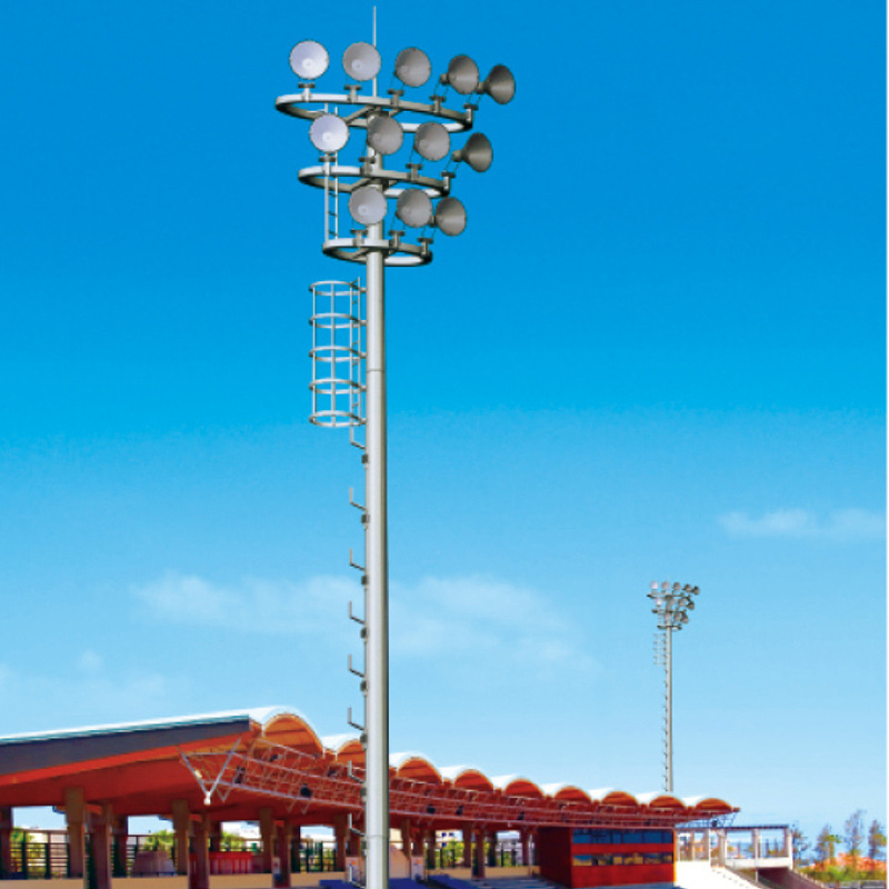 High-pole lamps, 30-meter and 40-meter lifting street lamps, high-brightness led floodlights for ports and sports fields, outdoor lighting lamps Specification drawing