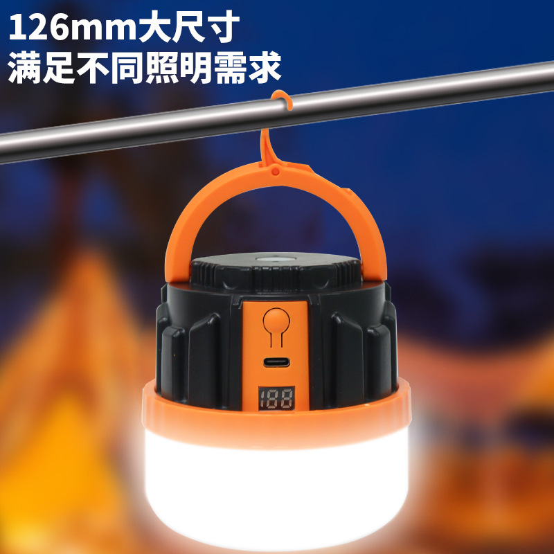 New portable long-lasting camping lamp, outdoor lamp, emergency lamp, rechargeable LED camping lamp, telescopic bulb details Picture