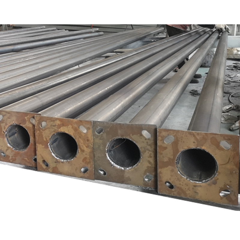 Solar led street lamp pole supplier's quotation 6/12/8/7-meter and 10-meter single-arm street lamp pole boom Item Picture