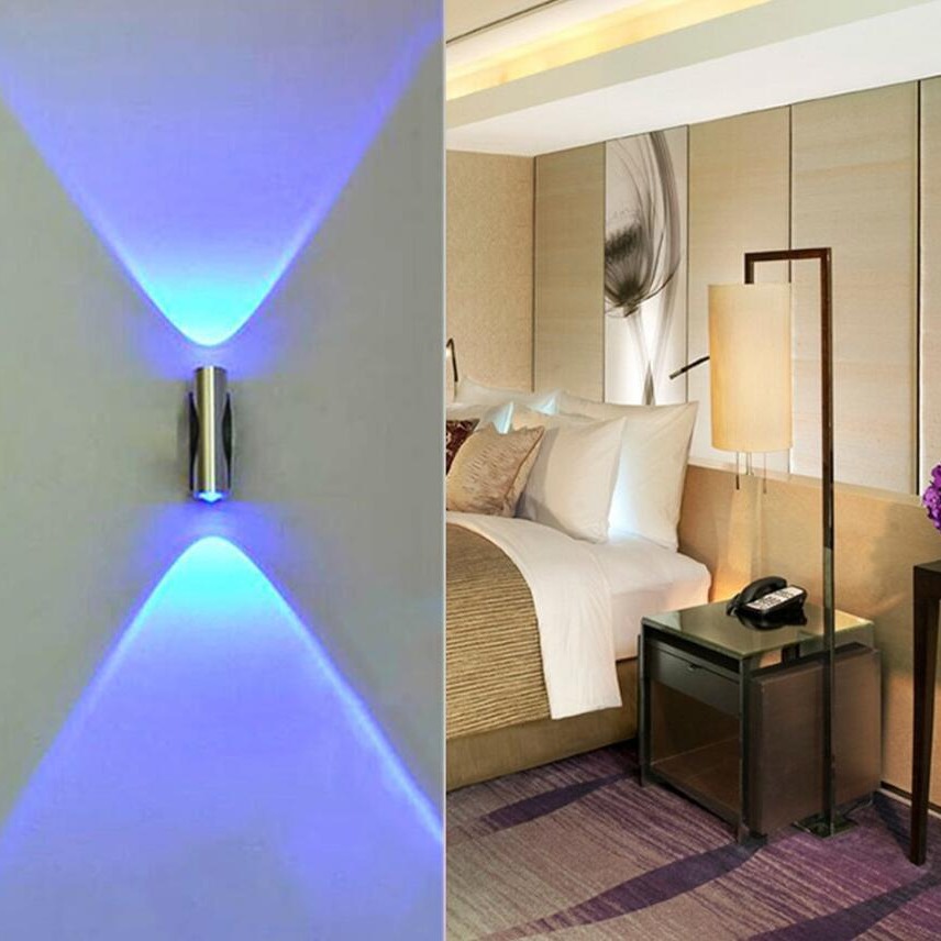 The manufacturer has in stock the upper and lower light-emitting wall lamps and simple aluminum bedroom wall lamps Item Picture
