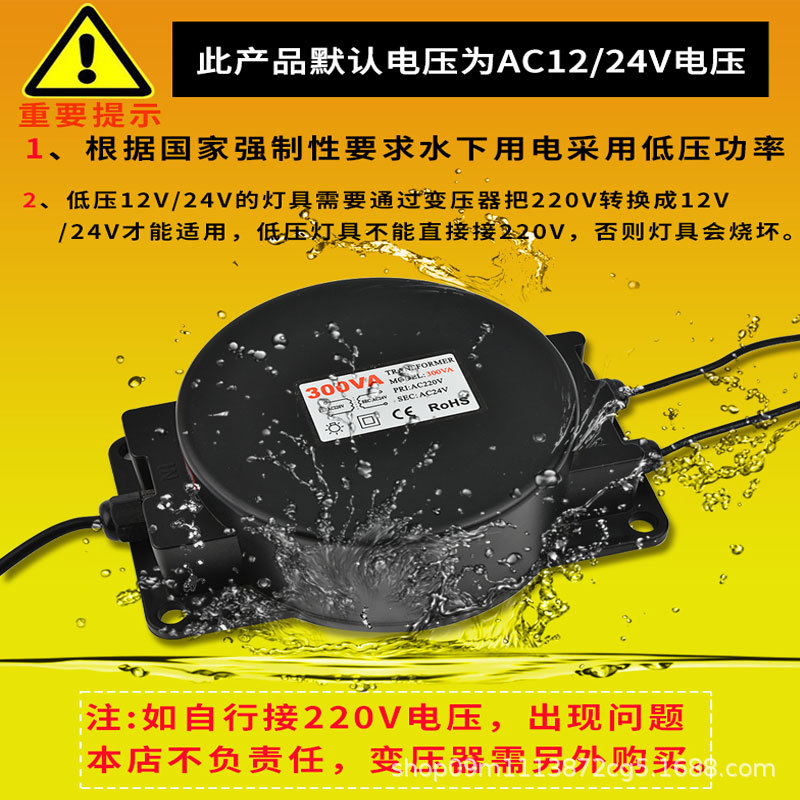 Cross-border LED swimming pool wall lights, stainless steel wall-mounted underwater spotlights, 12V and 24V low-voltage remote control underwater lights Application Scenario