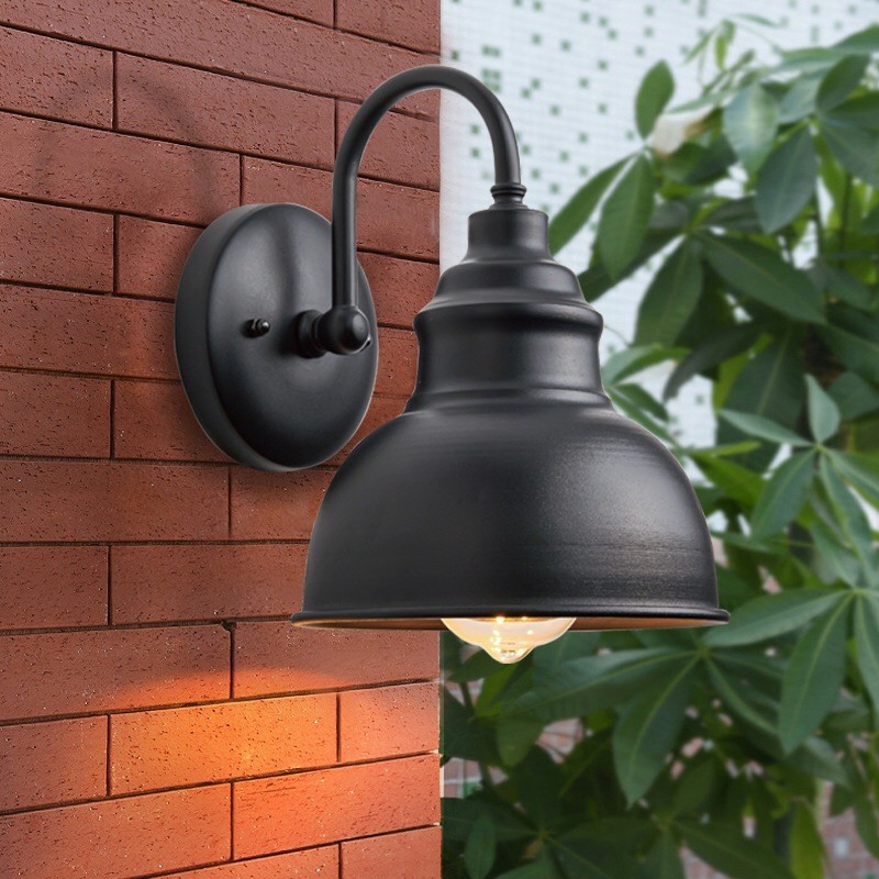 Cross-border exclusive supply of simple outdoor wall lamps, courtyard waterproof lighting fixtures for porches, communities and villas. Factory direct sales full figure