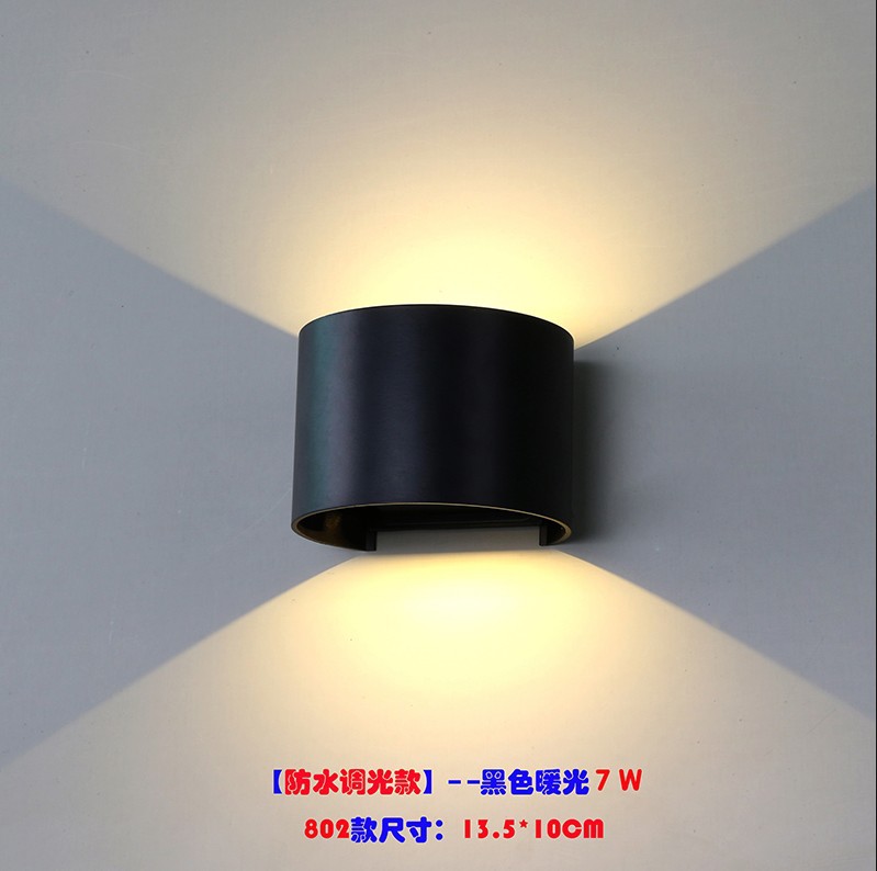 LED hotel bedroom bedside lamps, outdoor balcony courtyard terrace corridor corridor wall lamps, square background wall lamps Application Scenario