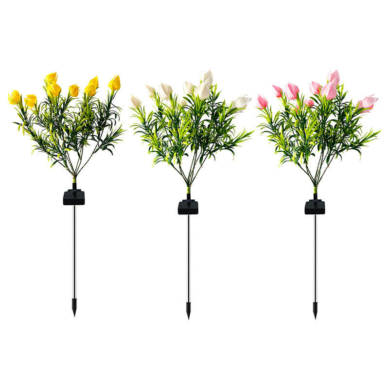 Cross-border solar flower lights, outdoor lights, waterproof garden lights, atmosphere decorative lights, garden landscape lights, ground insert lawn lights Item Picture