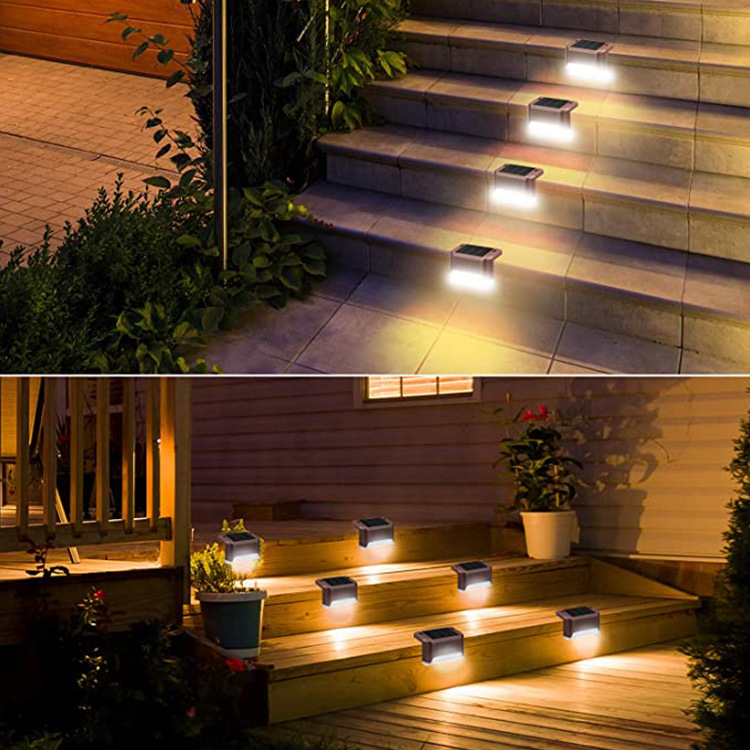 New cross-border solar step lights, sensor staircase lights, outdoor waterproof led courtyard lights, garden night lights Specification drawing
