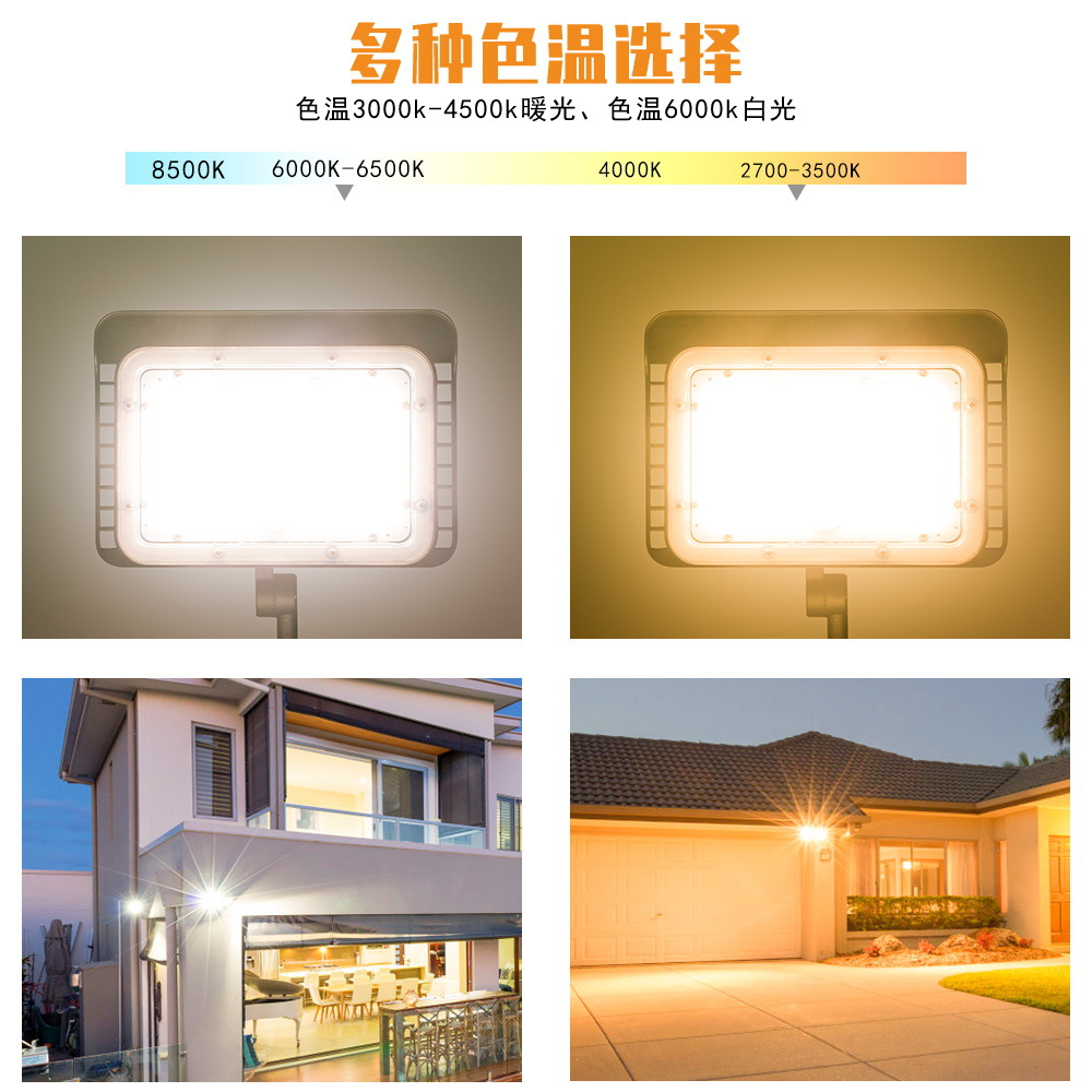 Qianrun Lighting floodlights, LED outdoor waterproof projection lights, corridor lighting fixtures, high-brightness sports field billboards details Picture