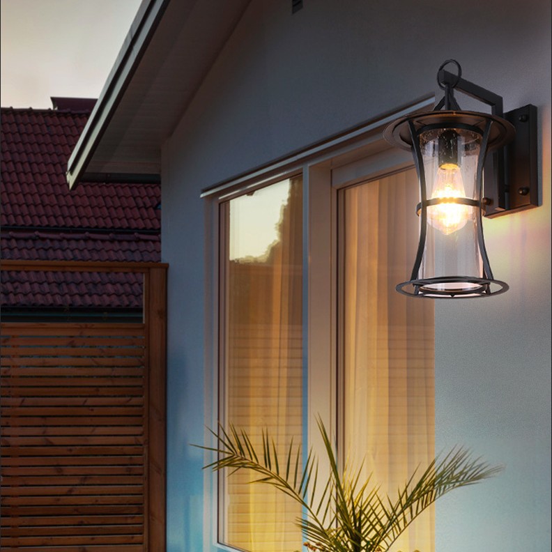Cross-border exclusive new Chinese-style outdoor wall lamps, waterproof courtyard gate, garden, villa lamps, outdoor balcony wall lamps Specification drawing