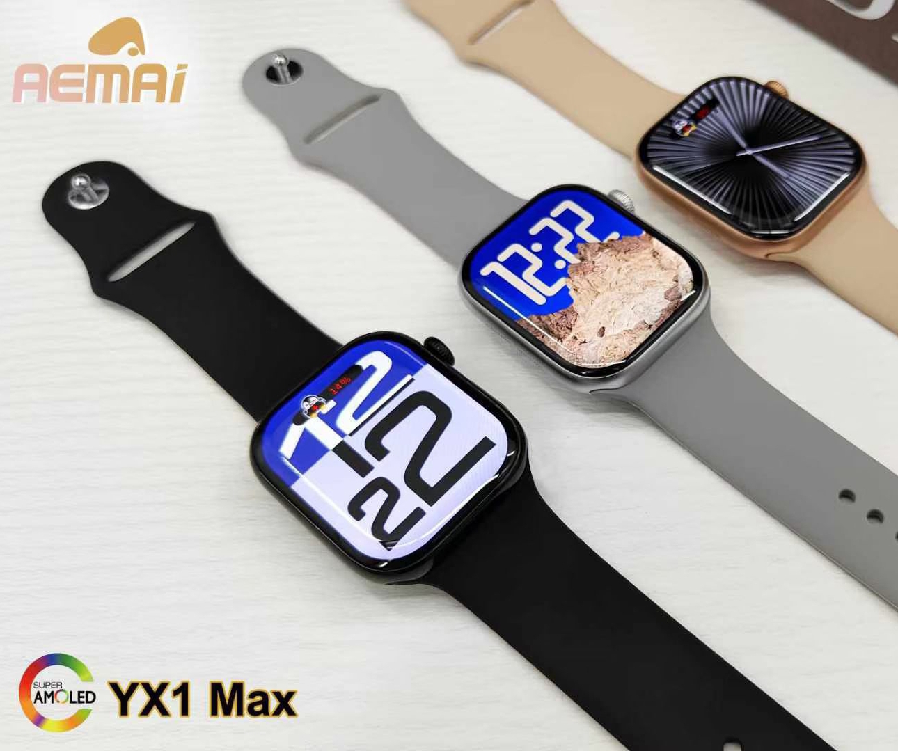 Black tech YX1MAX reloj inteligente isla inteligente pantalla grande delgado bluetooth llamada reloj para hombres y mujeres el mismo big bang reloj inteligente Specification image