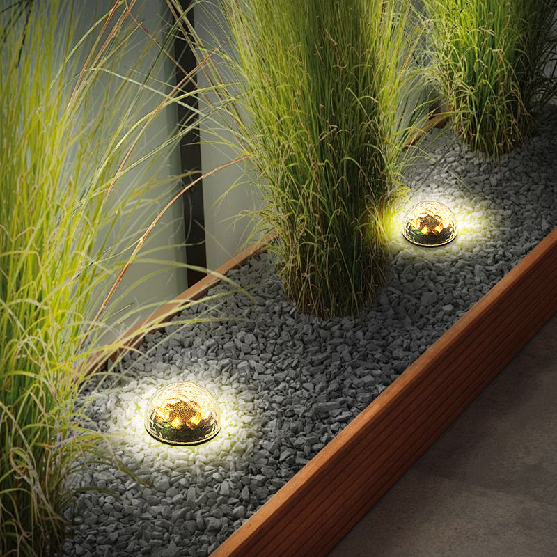 Cross-border solar lamps, water ripple design, outdoor courtyard lamps, garden decoration, ground plug led lawn lamps Application Scenario
