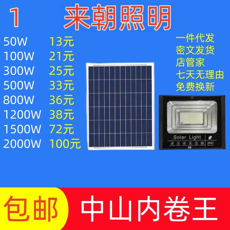 Solar street lamps, solar lamps, outdoor garden lamps, solar floodlights, wall lamps, solar human body sensor lamps details Picture