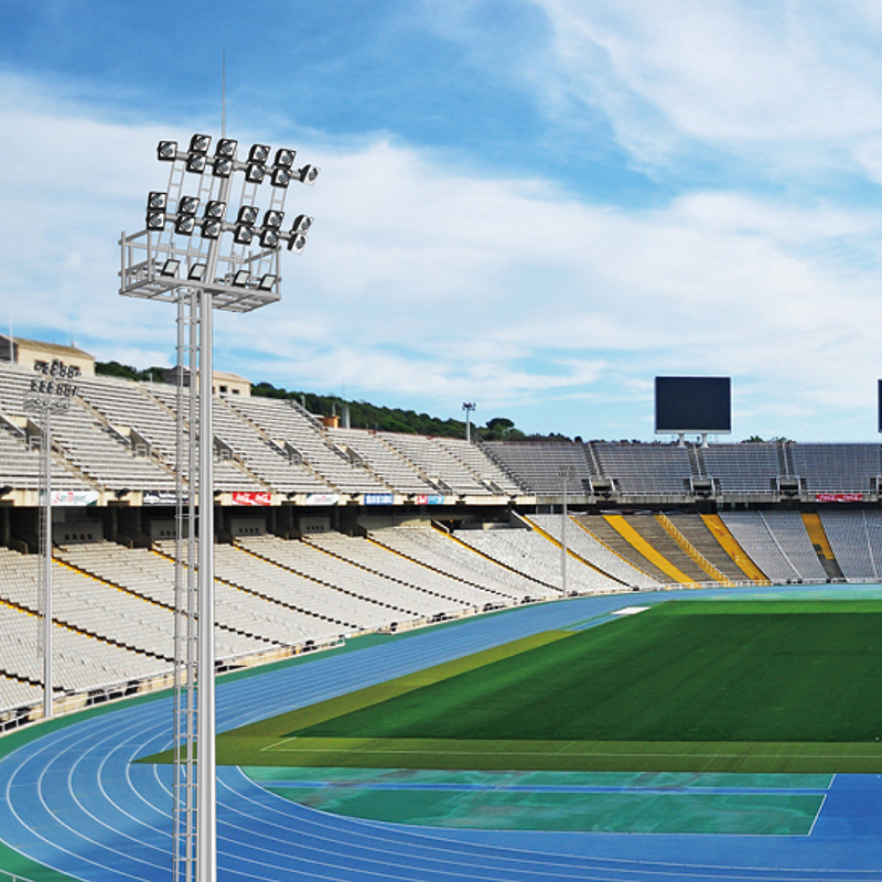 High-pole lamps, 30-meter and 40-meter lifting street lamps, high-brightness led floodlights for ports and sports fields, outdoor lighting lamps Application Scenario