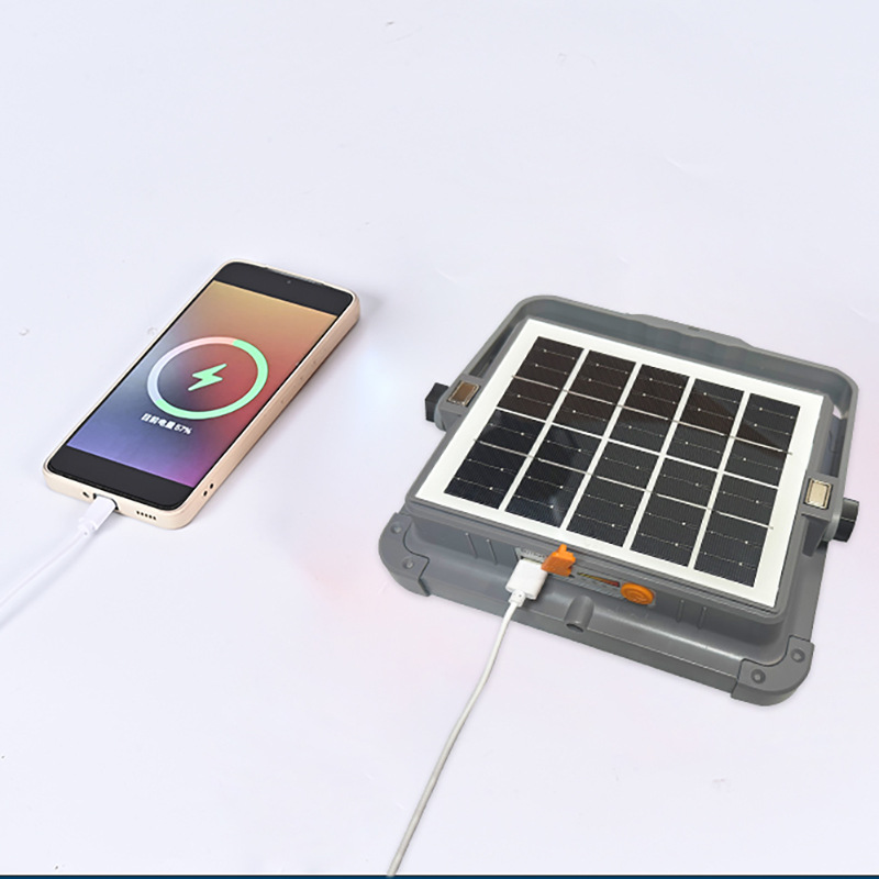 Portable household mobile emergency lighting lamps, solar-powered hand-held lamps, rechargeable floodlights, outdoor camping lamps, and street lamps Application Scenario