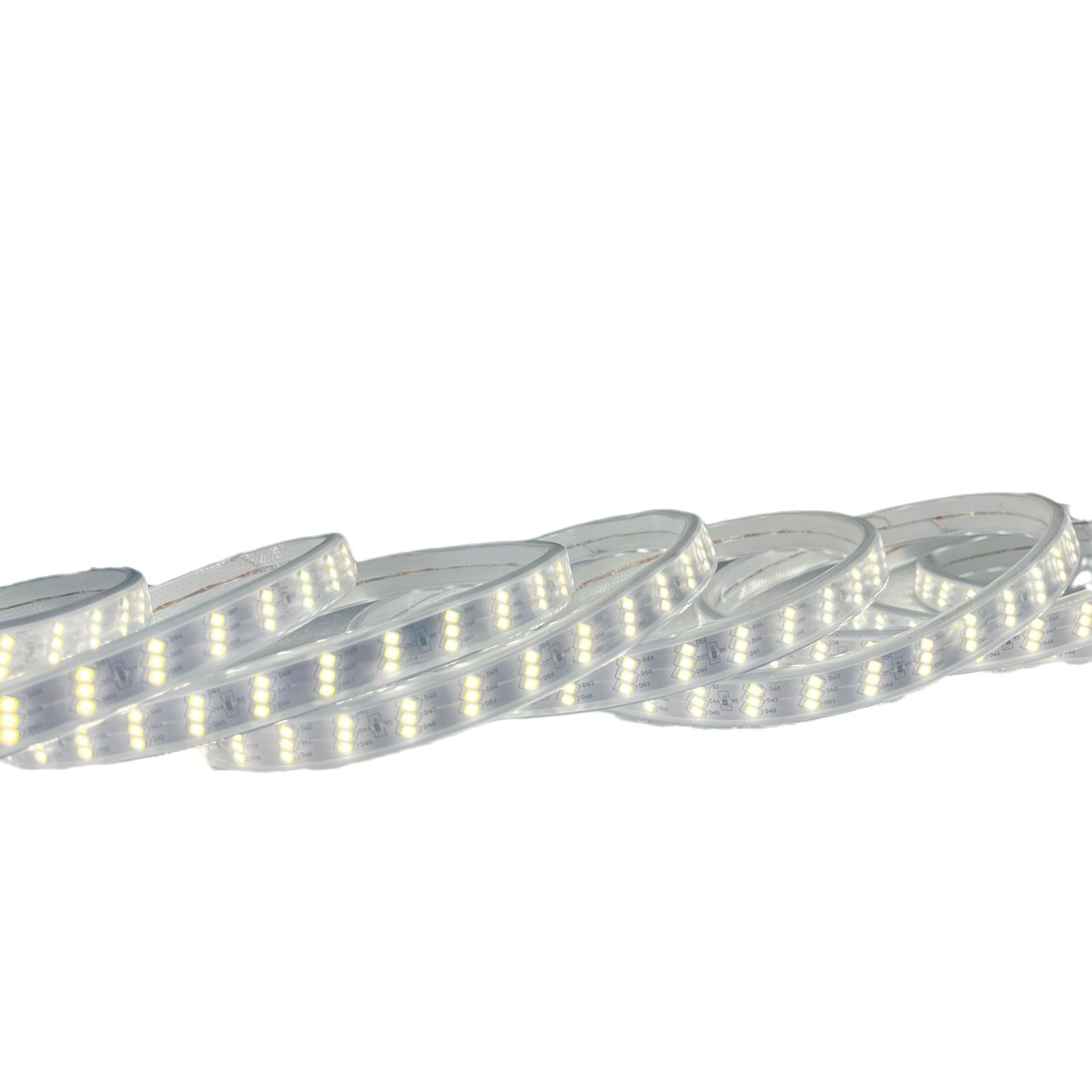 Wholesale of 2835led high-voltage light strips, outdoor waterproof high-brightness slanted three-row light strips, household outdoor shaped soft lines Item Picture