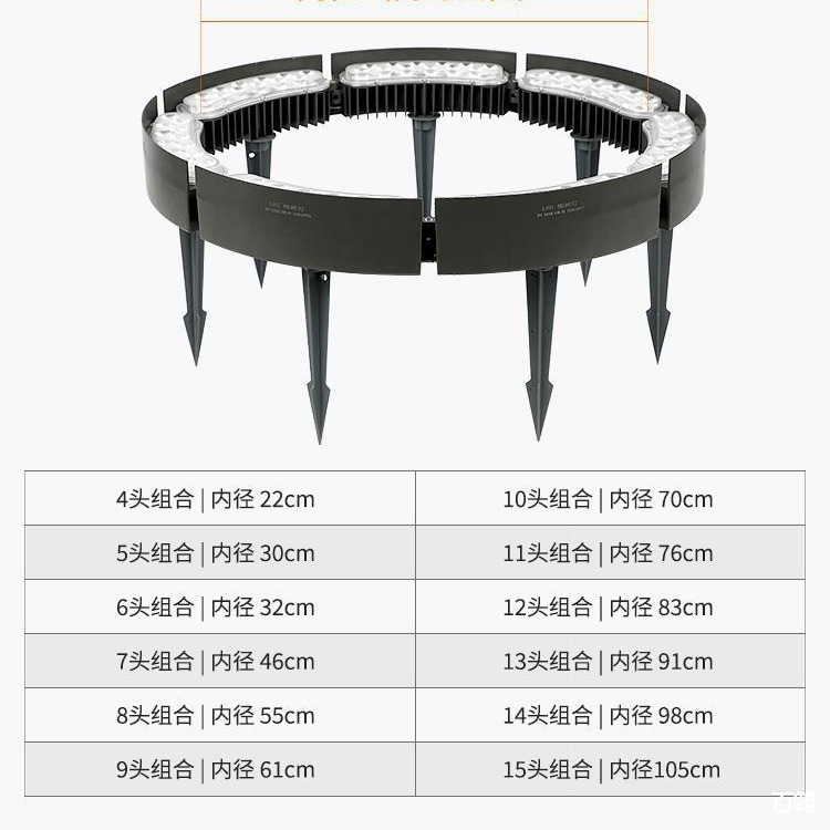 Solar-powered garden lights, tree-hugging lights, tree-shooting lights, landscape tree-illuminating spotlights, outdoor waterproof garden and courtyard lights, interlocking trees Application Scenario
