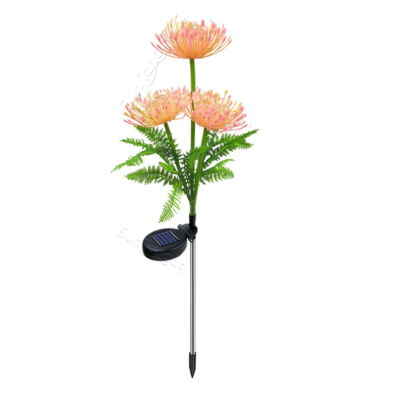 Sun Liang's new solar-powered Red spider lily lantern, a simulation lantern decoration prop, wedding decoration, and wedding lighting guide Item Picture