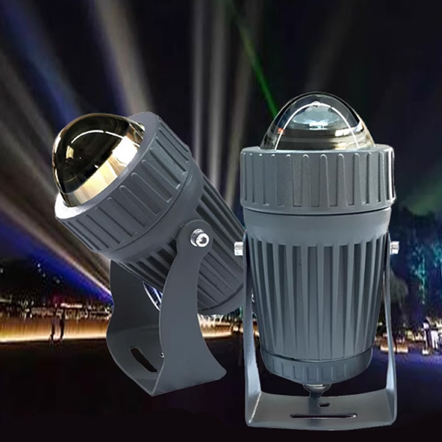 10w full-power one-beam spotlight circular hotel exterior wall purple light cob outdoor spotlight source factory Specification drawing
