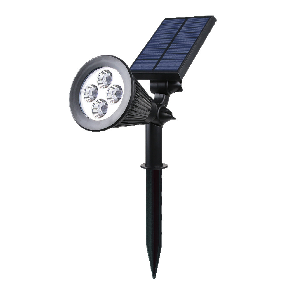 Cross-border solar spotlights, outdoor waterproof street lamps, ground plug-in lawn lamps, home landscape courtyard lamps, garden tree lighting lamps Item Picture