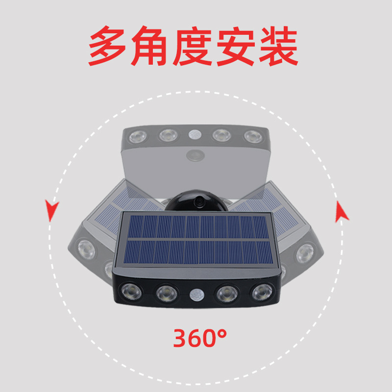 Solar-powered outdoor lamps, courtyard household human-sensing wall lamps, yard garden outdoor waterproof lighting, ultra-bright street lamps Application Scenario