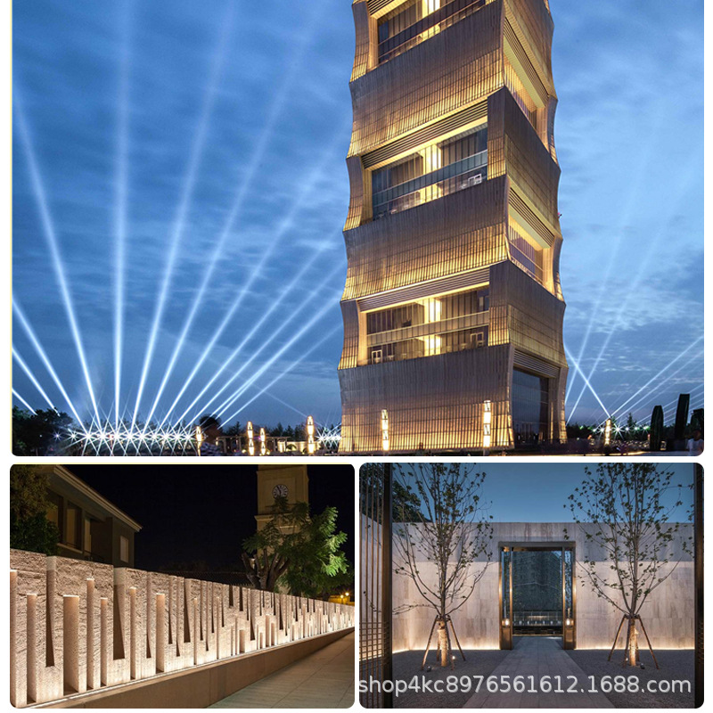 led outdoor wall-washing lights, waterproof line spotlights, hotel exterior walls, bridge signs, DMX seven-color scenic area cultural tourism lighting Application Scenario