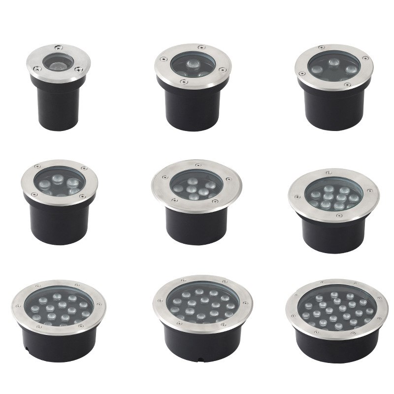 Ground lights, outdoor recessed floor lights, spotlights, outdoor waterproof lawn lights, ground lights, floor lights, garden floor lights Item Picture