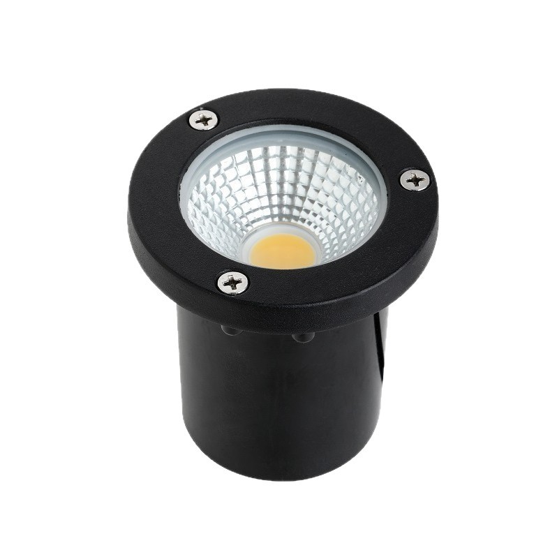 Black die-cast surface cover of ground lamp, 5W, 7W, 10W ground lamp, RGBW landscape lamp, garden lamp, tree lighting lamp, ground plug lamp Item Picture