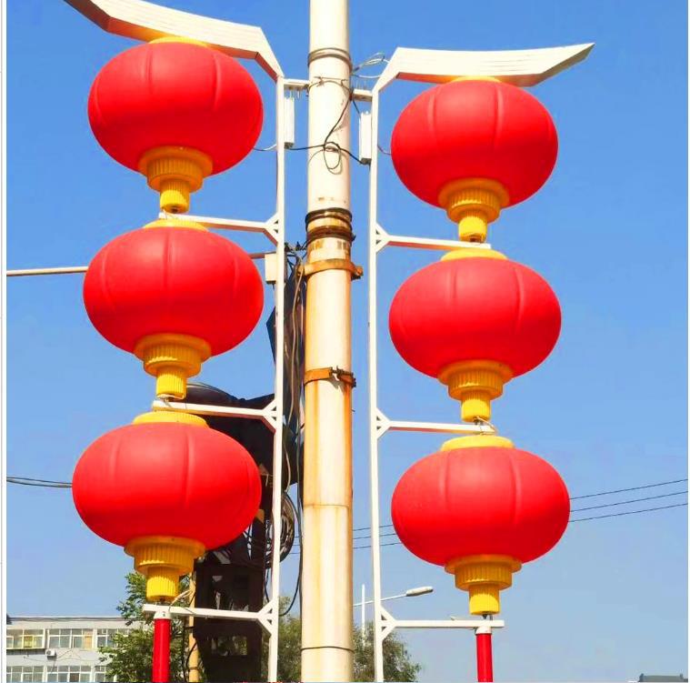 led outdoor lanterns, street lamps, red lanterns strung with pumpkins, frosted lanterns, waterproof festival Chinese knots, led winter melon lanterns full figure