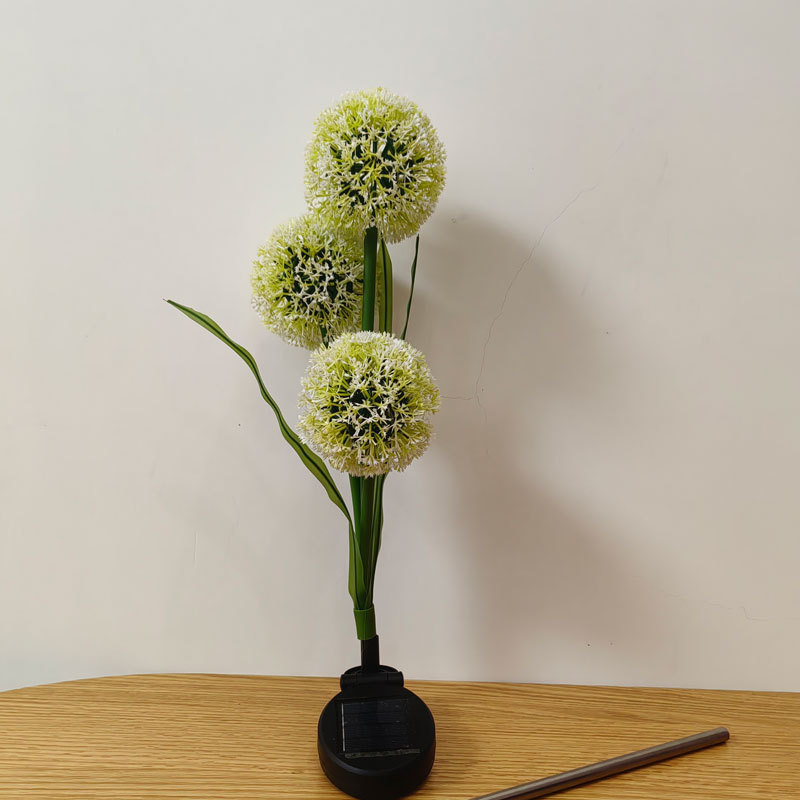 Artificial plant onion solar lawn light, dandelion garden light, LED artificial flower waterproof decorative light source Application Scenario