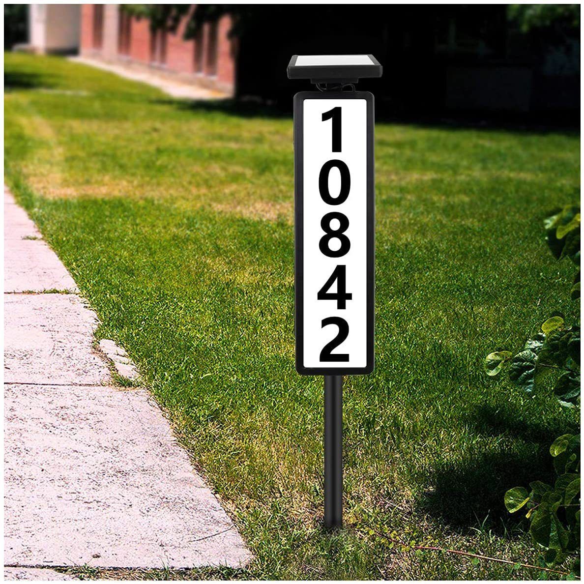 New cross-border solar doorplate light, household garage door indicator wall light, outdoor LED garden light without wiring details Picture