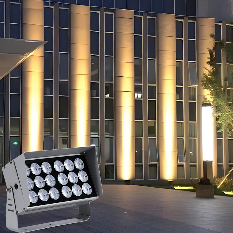 A beam of spotlight, led outdoor waterproof spotlight, long-range floodlight, wall-washing light, ultra-long-range spotlight, light column light details Picture