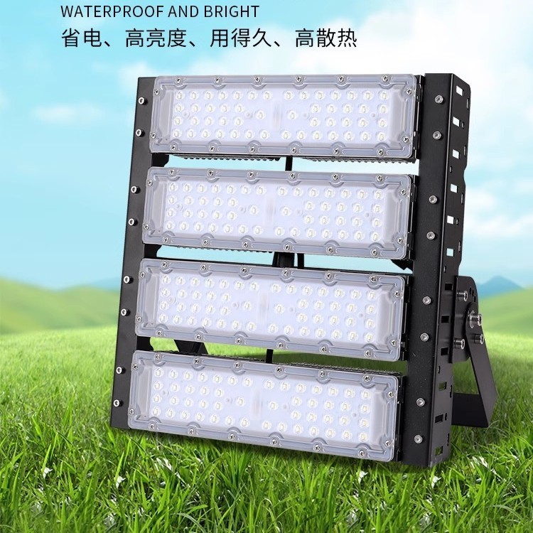 LED tunnel module lights, floodlights, outdoor road lamps, stadium and factory lighting, floodlights, high-power waterproof details Picture