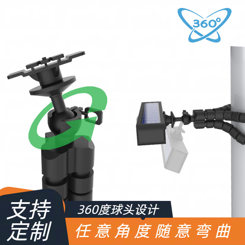 Cross-border solar lighting fixtures, waterproof solar octopus lamps, outdoor solar sensor lamps, wall Meihua lighting fixtures Application Scenario