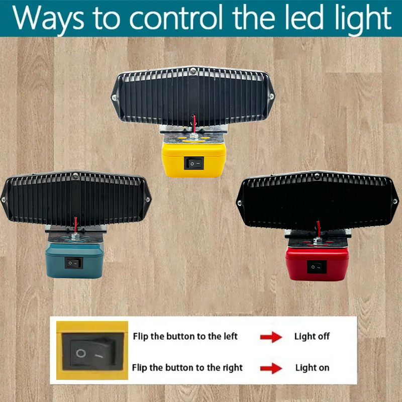 The 30LED work light strip USB&Type-C output is compatible with Makita Dewei Bosch Mivoch 18V lithium battery details Picture