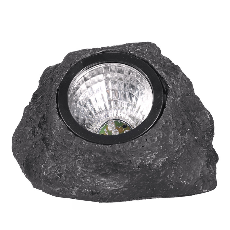 New solar street lamps, outdoor courtyard garden lawn lamps, 4-LED waterproof lighting, landscape lamps, and simulated stone lamps Item Picture