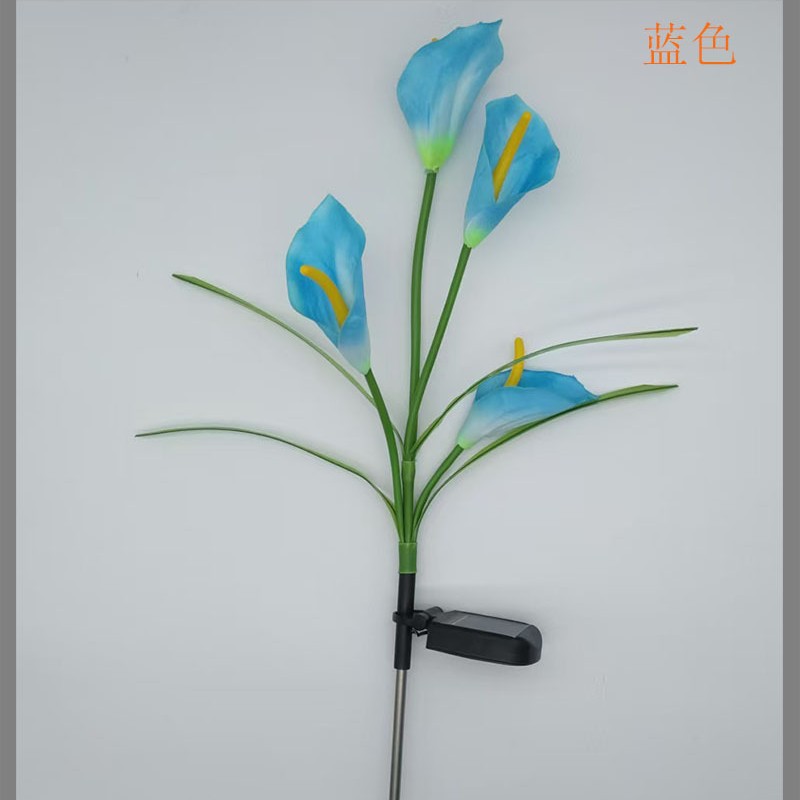 E-commerce cross-border solar outdoor landscape lights, Marty lotus lights, waterproof lawn and courtyard decorative ground insert lights Specification drawing