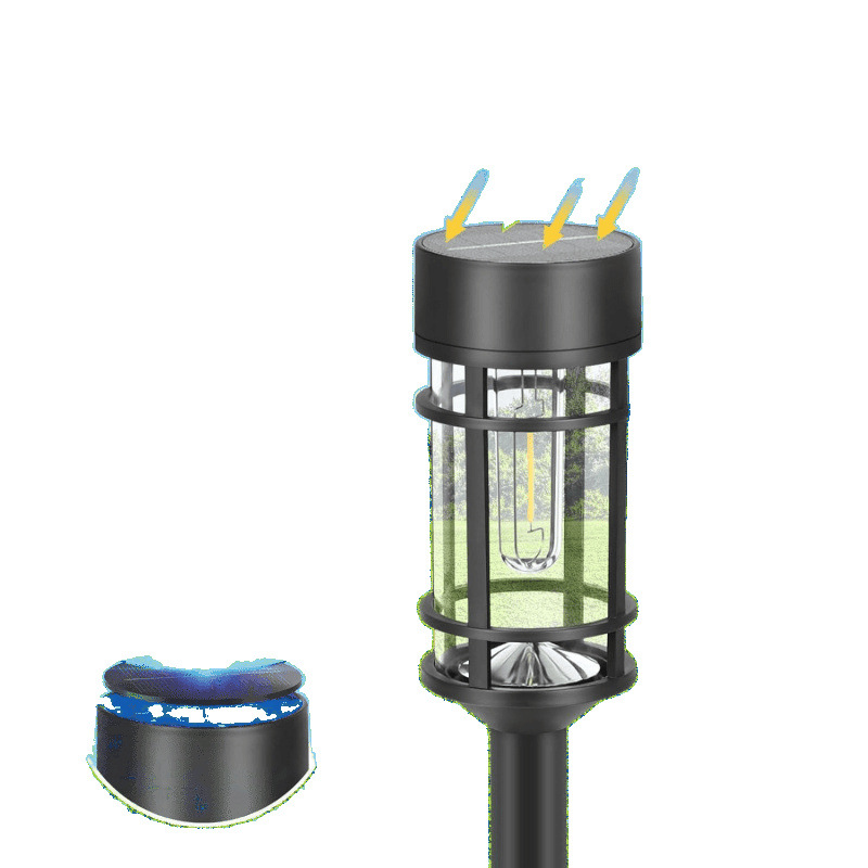 Solar lawn lights, outdoor garden and courtyard lights, camping rainproof stainless steel ground socket lights, homestay and villa atmosphere lights Item Picture