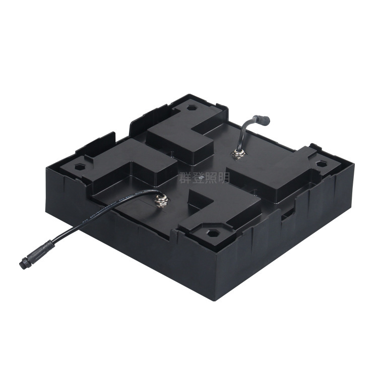 Parkour dark room foot pedal game interactive jumping grid floor tile light LED jumping grid sensing floor light Specification drawing